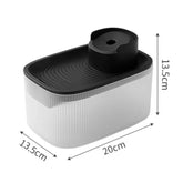 Black Plastic Cats Water Bowl for Small Dogs Kitten Puppy